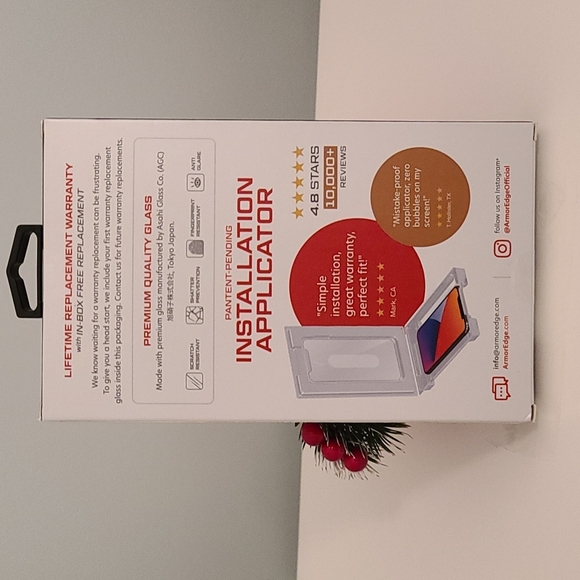 Armor Edge - Glass Screen Protector for iPhone 12 Pro Max - DUAL PACK - Picture 2 of 4